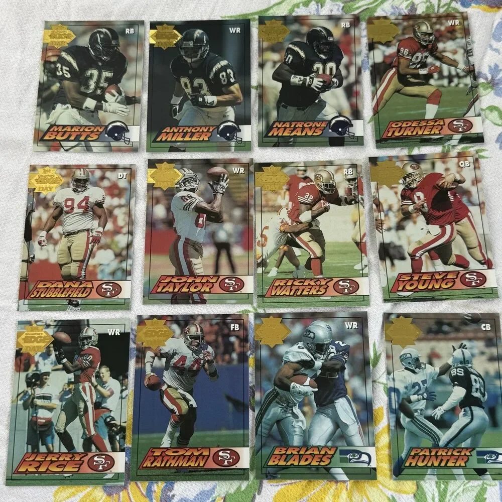 1994 Collectors Edge Football 250 Card Lot NM Barry Sanders John Elway Aikman